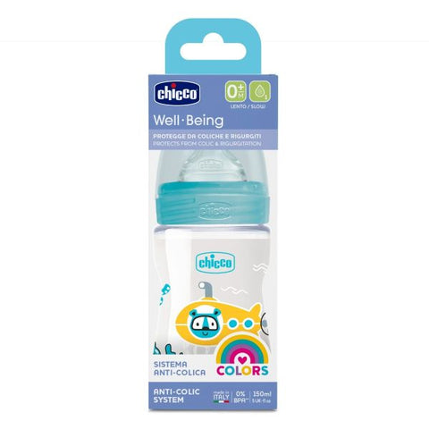 Chicco Wellbeing Bottle 150ml Boy