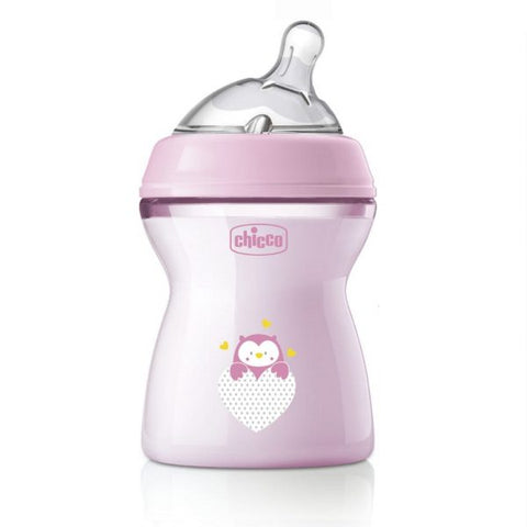 Chicco Natural feeling Bottle 250 ml +2m - Rose