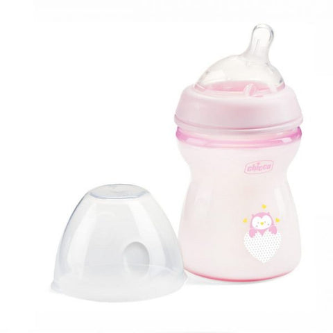 Chicco Natural feeling Bottle 250 ml +2m - Rose