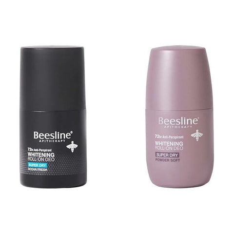 Beesline Double Duo: 72-Hour Whitening & Freshness Deodorant Duo Super Dry Powder Soft & Ocean Fresh