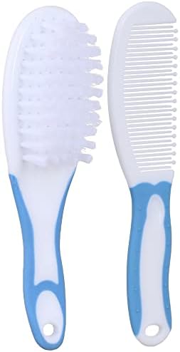 La Frutta 2-Piece Baby Comb And Brush Set, Blue