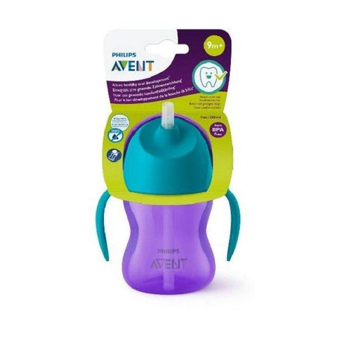 Avent Straw cup 200 ml 1pk - 9m plus girl