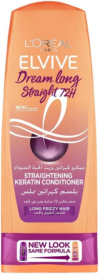 L’Oréal Paris  Elvive Straightening Keratin Conditioner for Long and Frizzy Hair - 200 ml