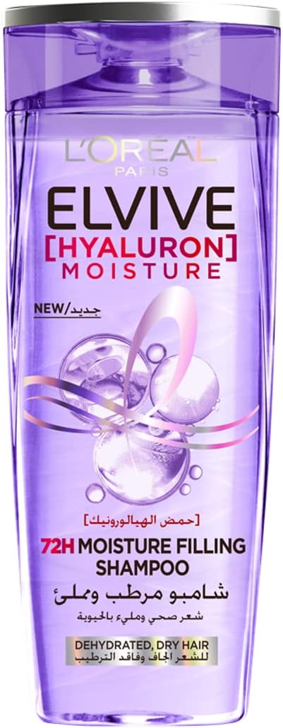 L’Oréal Paris  Elvive Hyaluron Moisture 72H Moisture Filling Shampoo with Hyaluronic Acid - 400ml