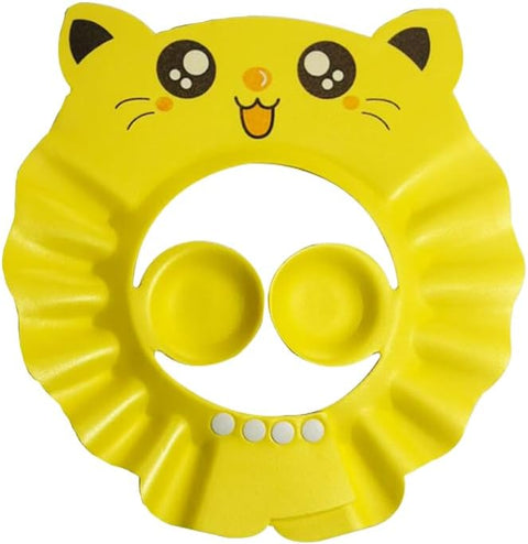 La Frutta Baby Shower Cap cat shape - YELLOW