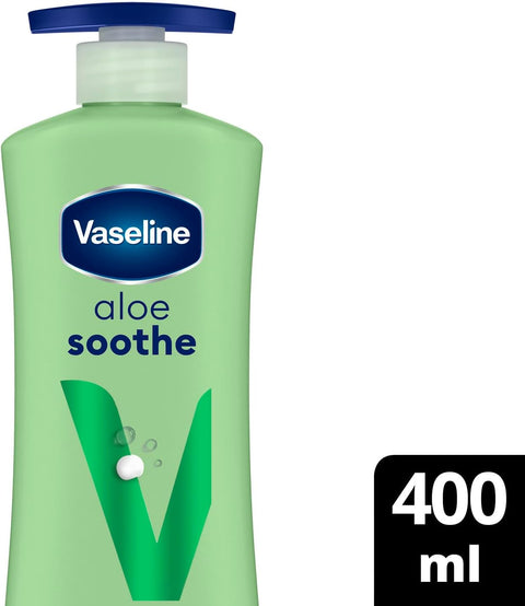 Vaseline Body Lotion Intensive care Aloe vera Soothe, heals & refreshes dry skin 400ML