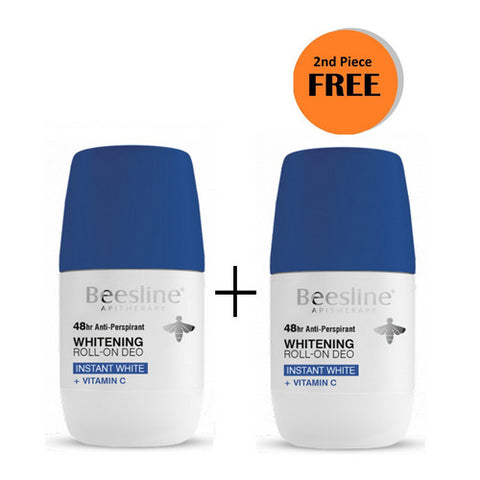 Beesline Whitening Roll On Deodorant - INSTANT WHITE + VITAMIN C (1+1) Promo Pack