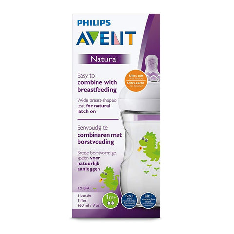 Avent Natural baby bottle 260ml 1PK  (Dragon) boy