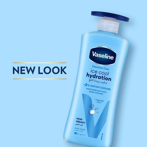 Vaseline Intensive Care Body Lotion Ice Cool Hydration hydrates and cools your skin down by -5 °C 400ML 15%off