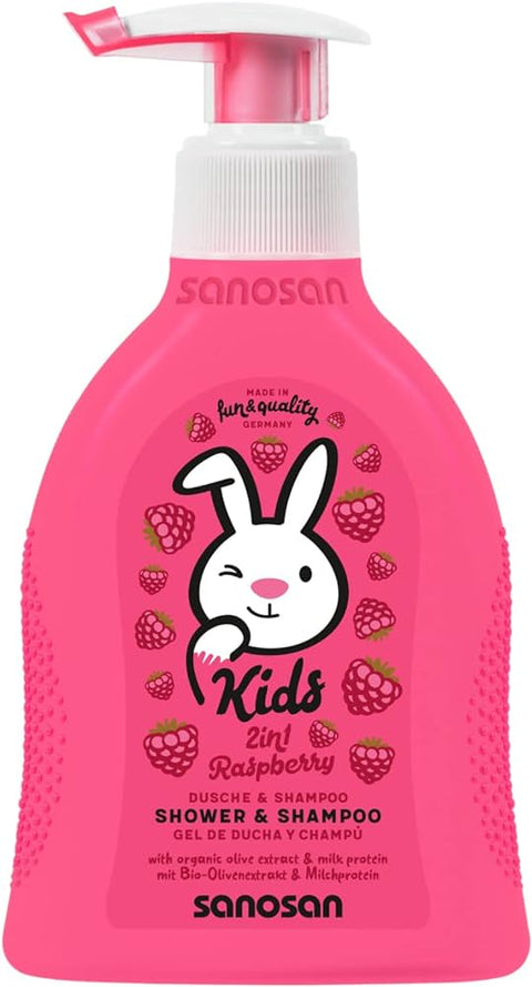 sanosan shower&shampoo 2in1 raspberry