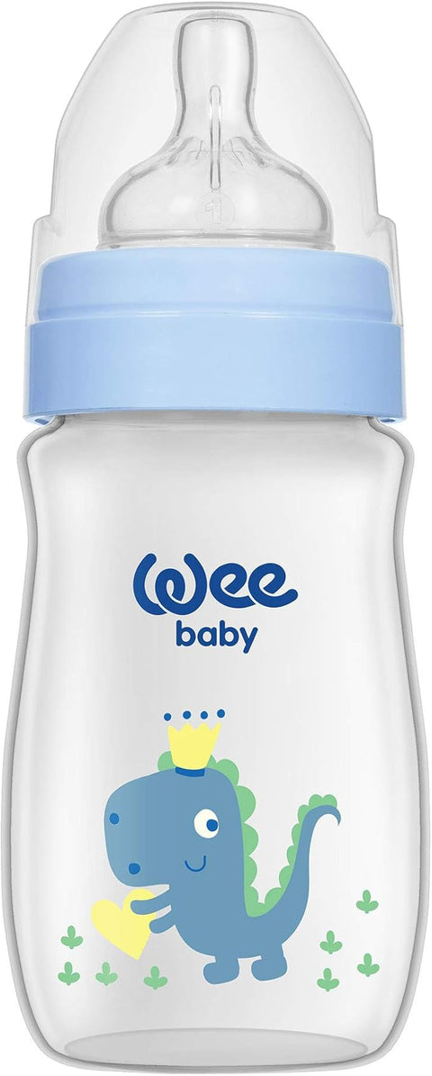 Wee Baby Dinosaur Printed Baby Bottles with Soother for Boys