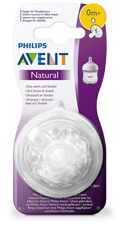 Avent Natural baby teat new born 0m+ 2PK