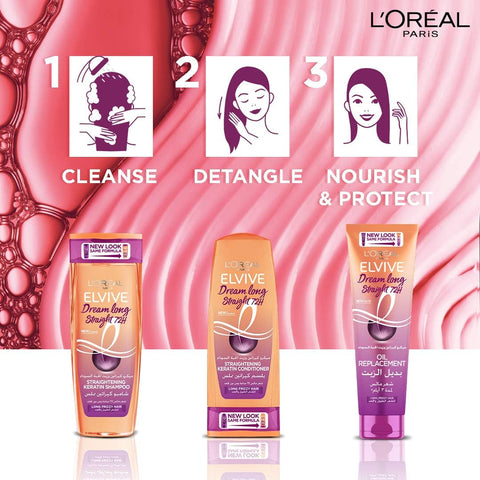 L’Oréal Paris  Elvive Dream Long Straight - Stranightening Keratin Shampoo - 200ml