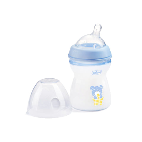 Chicco Natural feeling Bottle 250 ml +2m - BLUE