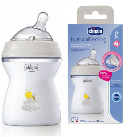 Chicco Natural feeling Bottle 250 ml +2m