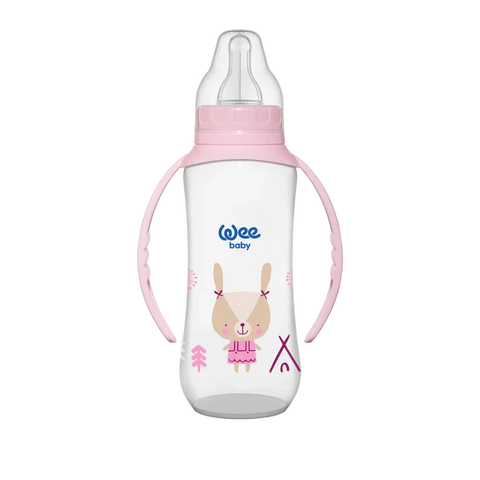 Wee BabyFeeding Bottles With Grip 270 ml (6-18m) for Girls