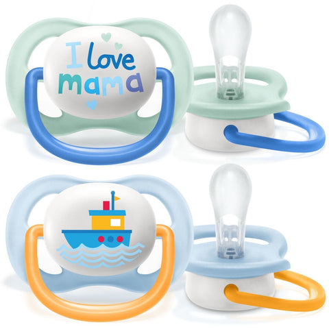 Avent Pacifier Air Coll 0-6m boy 2PK