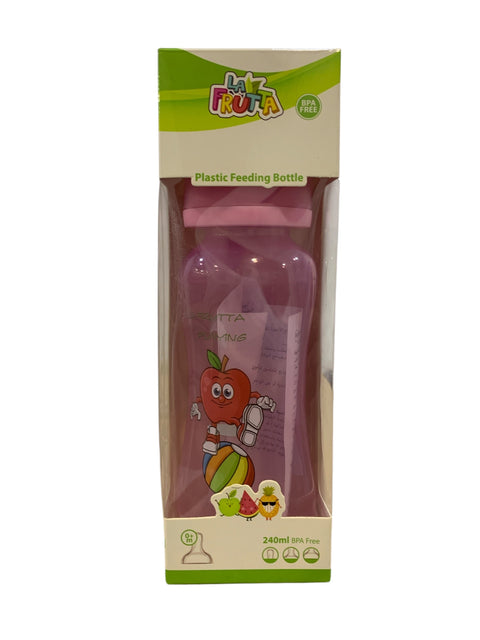 La Frutta Plastic Feeding Bottle, 240 Ml pink +0m