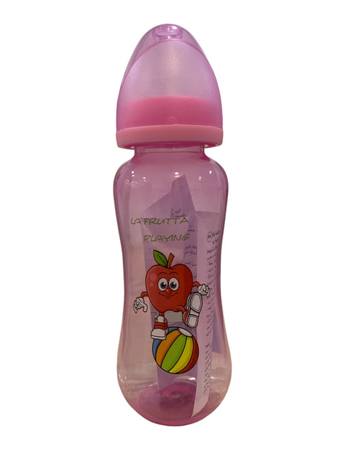 La Frutta Plastic Feeding Bottle, 240 Ml pink +0m