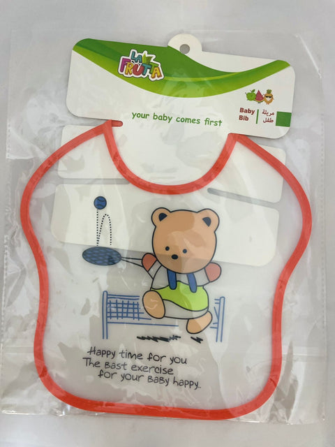 La Frutta PVC Baby Bib, Bear