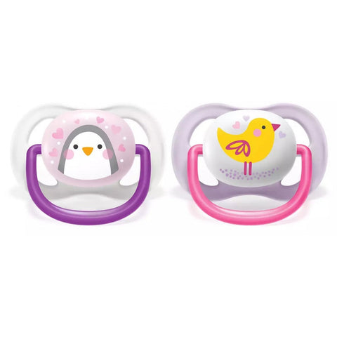 Avent Pacifier Ortho decorated 0-6m girl 2PK