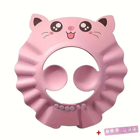 La Frutta Baby Shower Cap cat shape - PINK