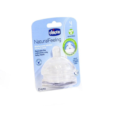 chicco Nipples Natural Feeling  2 pcs+4m