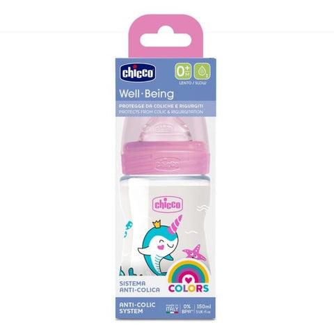 Chicco Wellbeing Bottle 150ml Girl