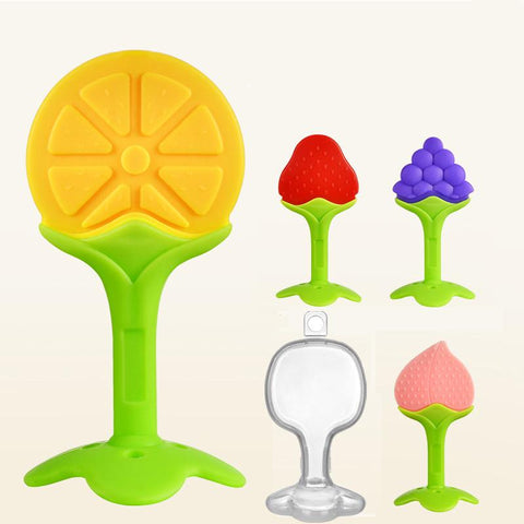 La Frutta Silicone Teether Fruit Shapes (Orange)