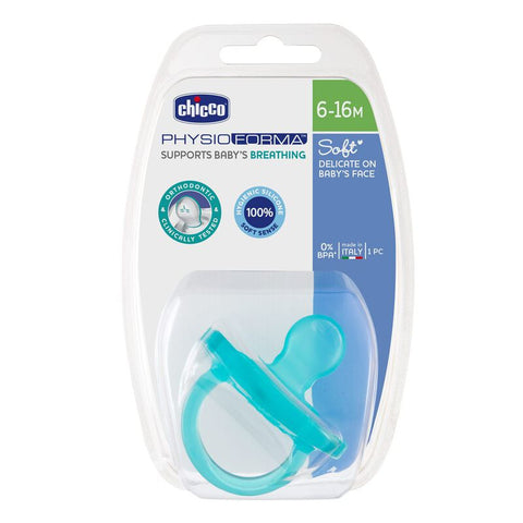 Chicco Soft Pacifier (6-16m) (Blue) (1 Pc)