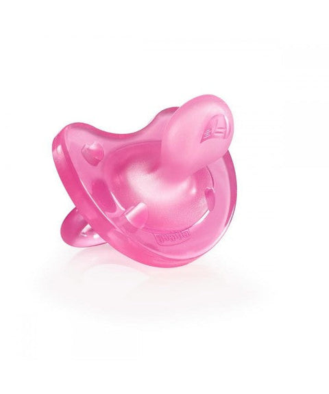 Chicco Silicone Physio Soft Soother 0-6m pink