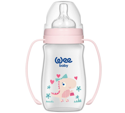 Wee Baby Classic Plus Wide Mouth PP Baby Bottle with Handle 250 ml