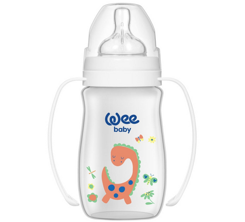 Wee Baby Classic Plus Wide Mouth PP Baby Bottle with Handle 250 ml