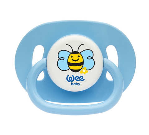 WEE Baby Opaque Oval Body Round Teat Soother(0-6m) for boys