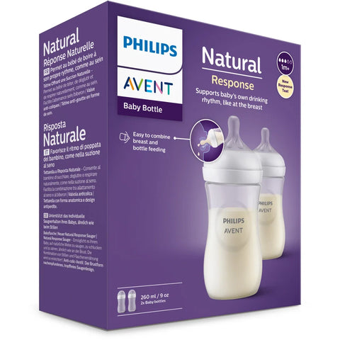 Avent Natural Bottle Response (1M+) 260ml- 2 Pack