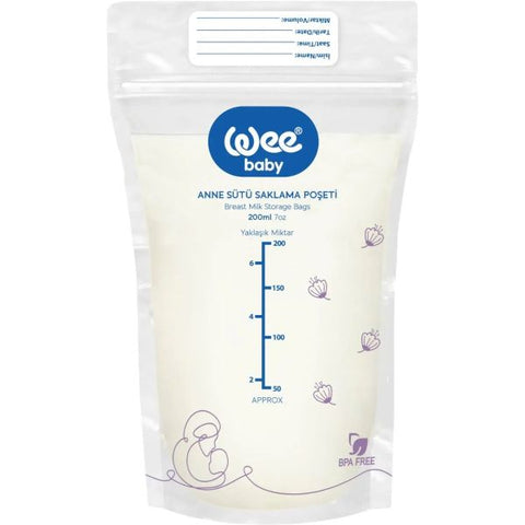 Wee Baby Breast Milk Storage Bags 20 bags 200ml