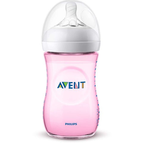 Avent Natural baby bottle 260ml pink 2PK