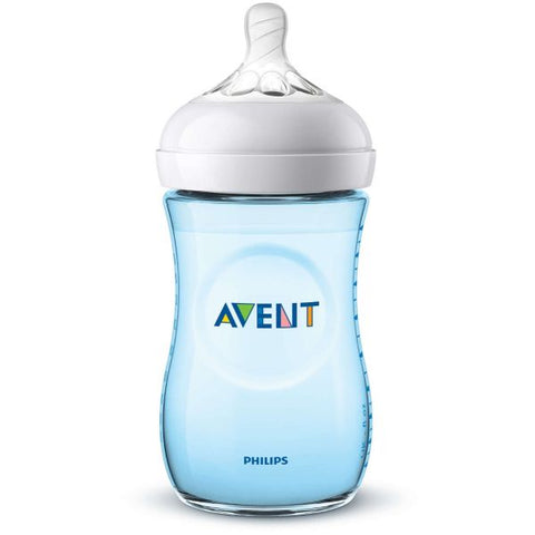 Avent Natural baby bottle 260ml blue 2PK