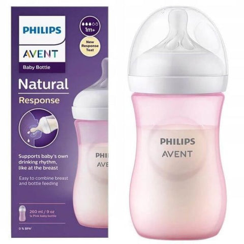 Avent Natural Response 260ml Pink