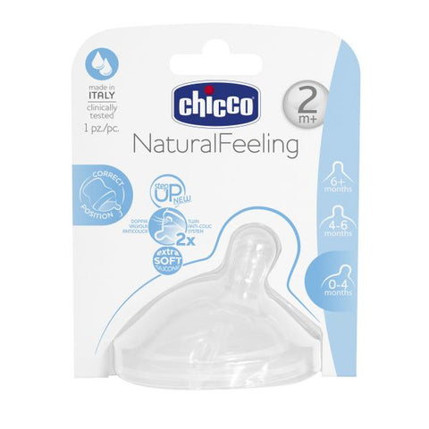 chicco Nipples Natural Feeling +2m