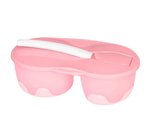 Wee Baby 2-Chamber Food Container Set (Pink)