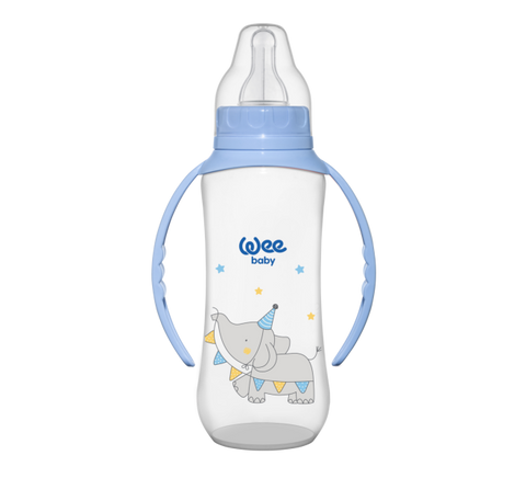 Wee Baby Feeding Bottles With Grip 270 ml (6-18m) for Boys