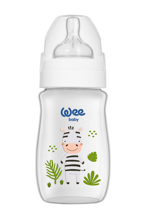 Wee Baby Safari PP Feeding bottle with wide opening 250 ml (0-6) Zibra