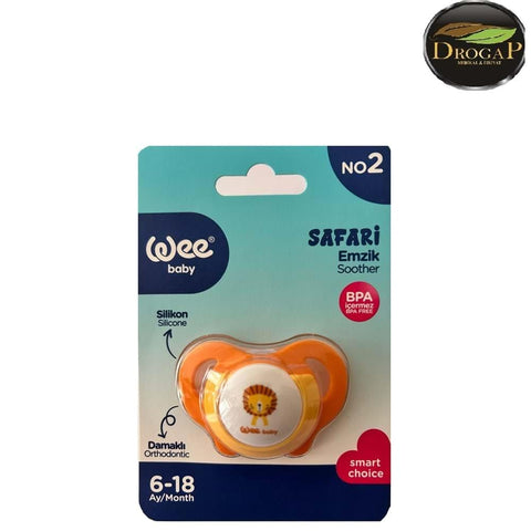 Wee Silicon Soother 6-18m - Orange